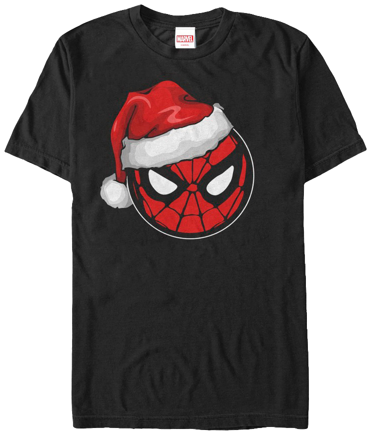Santa Hat Spider-Man T-Shirt