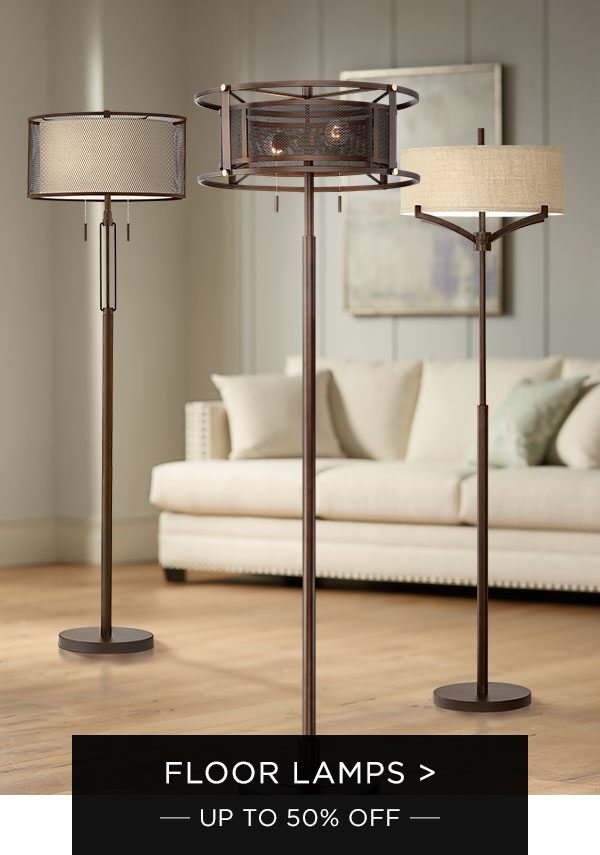Floor Lamps - Up To 50% Off
