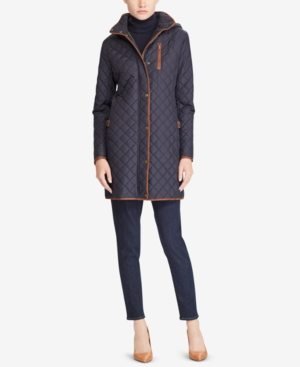 lauren ralph lauren quilted hooded parka jacket