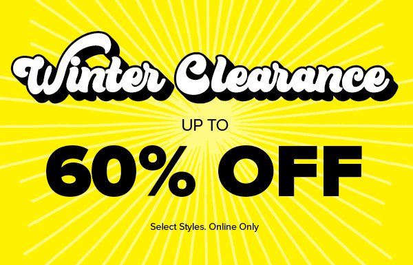Winter Clearance Up to 60% Off