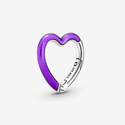 Pandora ME Bright Purple Styling Heart Connector