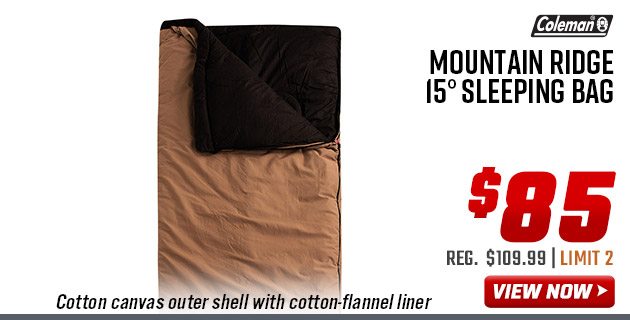 Coleman Mountain Ridge 15° Sleeping Bag