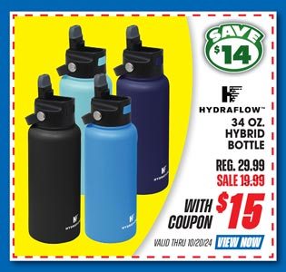 Hydraflow 34 oz. Hybrid Steel Bottle