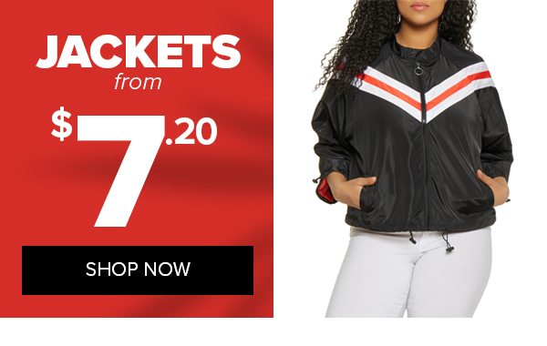 Shop Jackets from $7.20