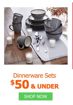 Dinnerware Sets $50 and under