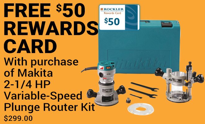 Makita Plunge Router with $50RC