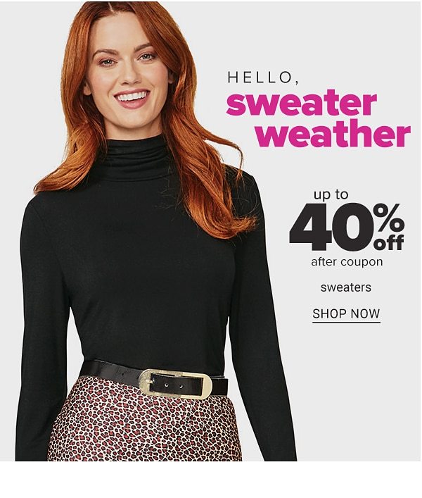 Sweaters up to 40% off after coupon - Shop Now