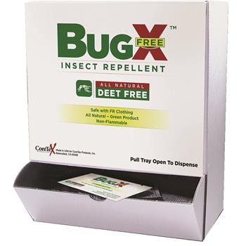 BugX DEET-Free Insect Repellent Towelettes