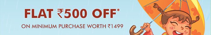 Flat Rs. 500 OFF* on Minimum Purchase worth Rs. 1499