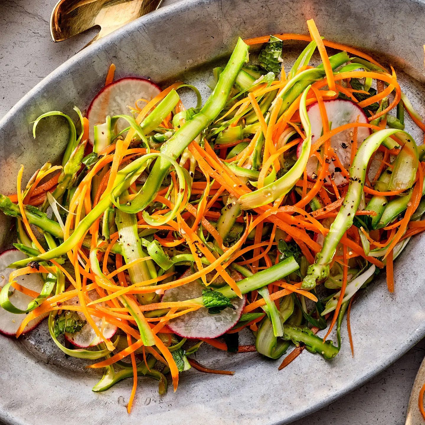 Asparagus Mint Slaw