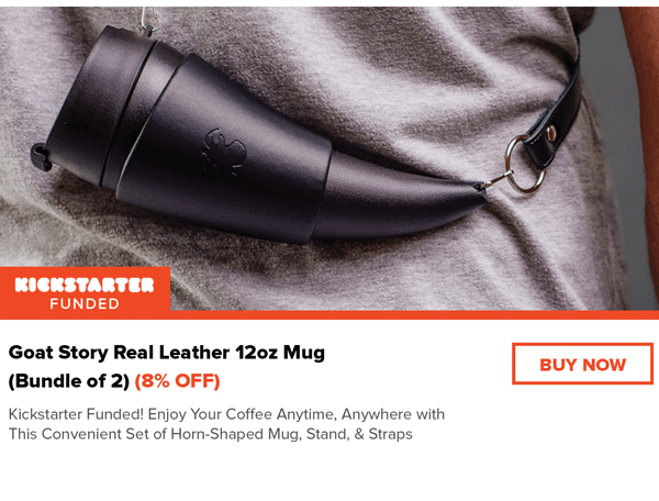 Goat Story Real Leather 12oz Mug | Buy Now