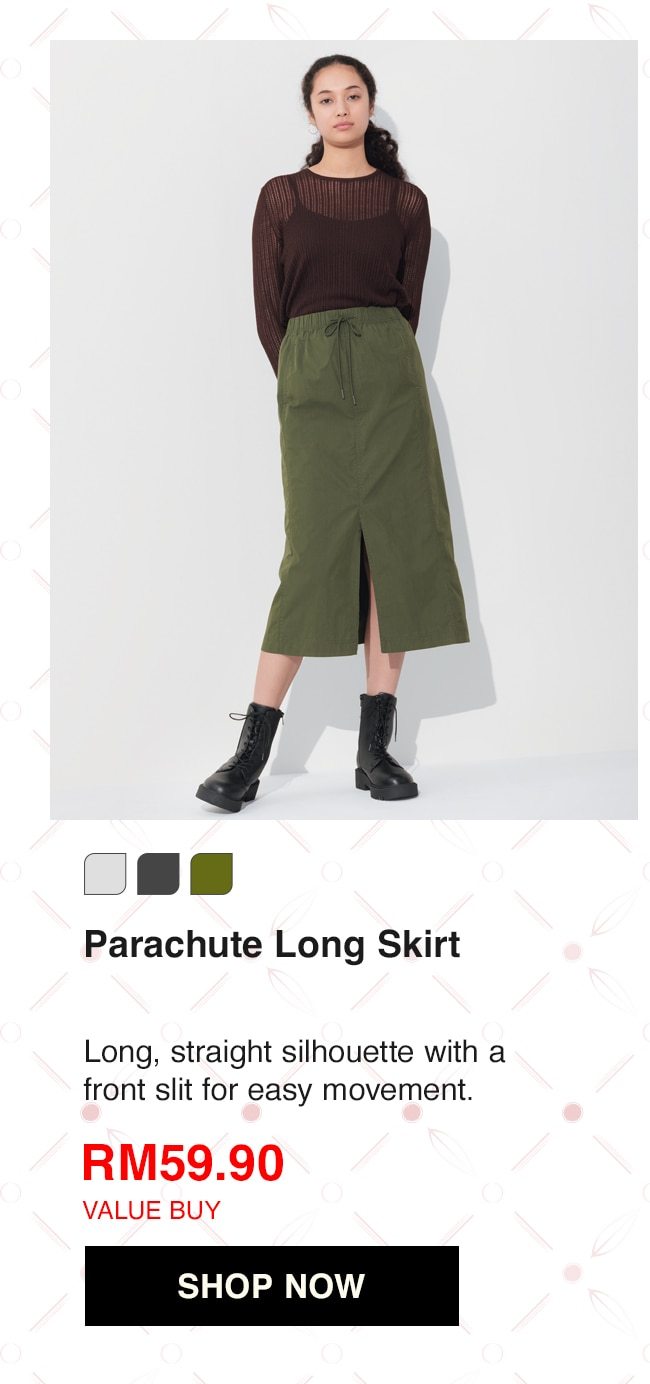 Parachute Long Skirt