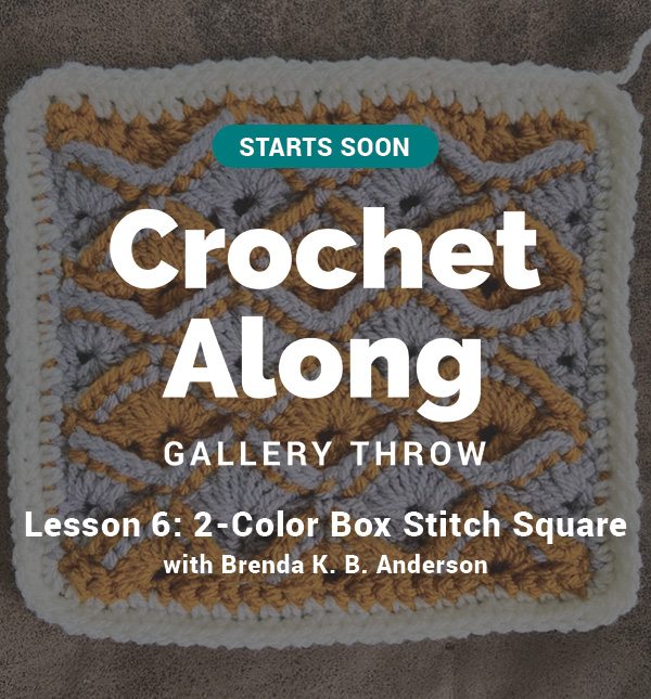 Gallery Throw Crochet-Along LIVE at 11:30 a.m. CT! 