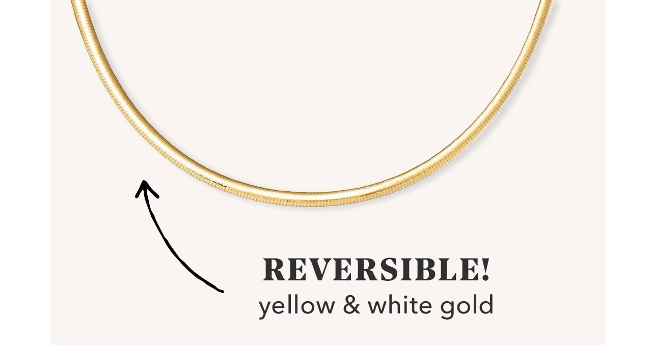 Reversible! yellow & white gold