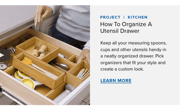How To Organize A Utensil Drawer