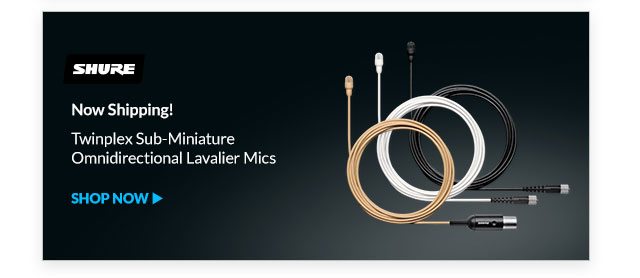 Twinplex Sub-Miniature Omnidirectional Lavalier Mics