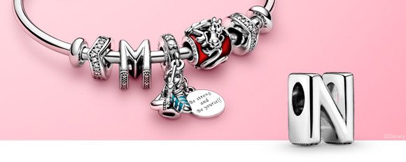 Pandoras alphabet charms add a personal touch