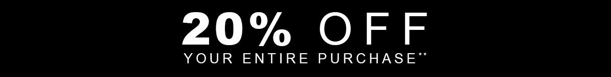 20% Off Your Purchase