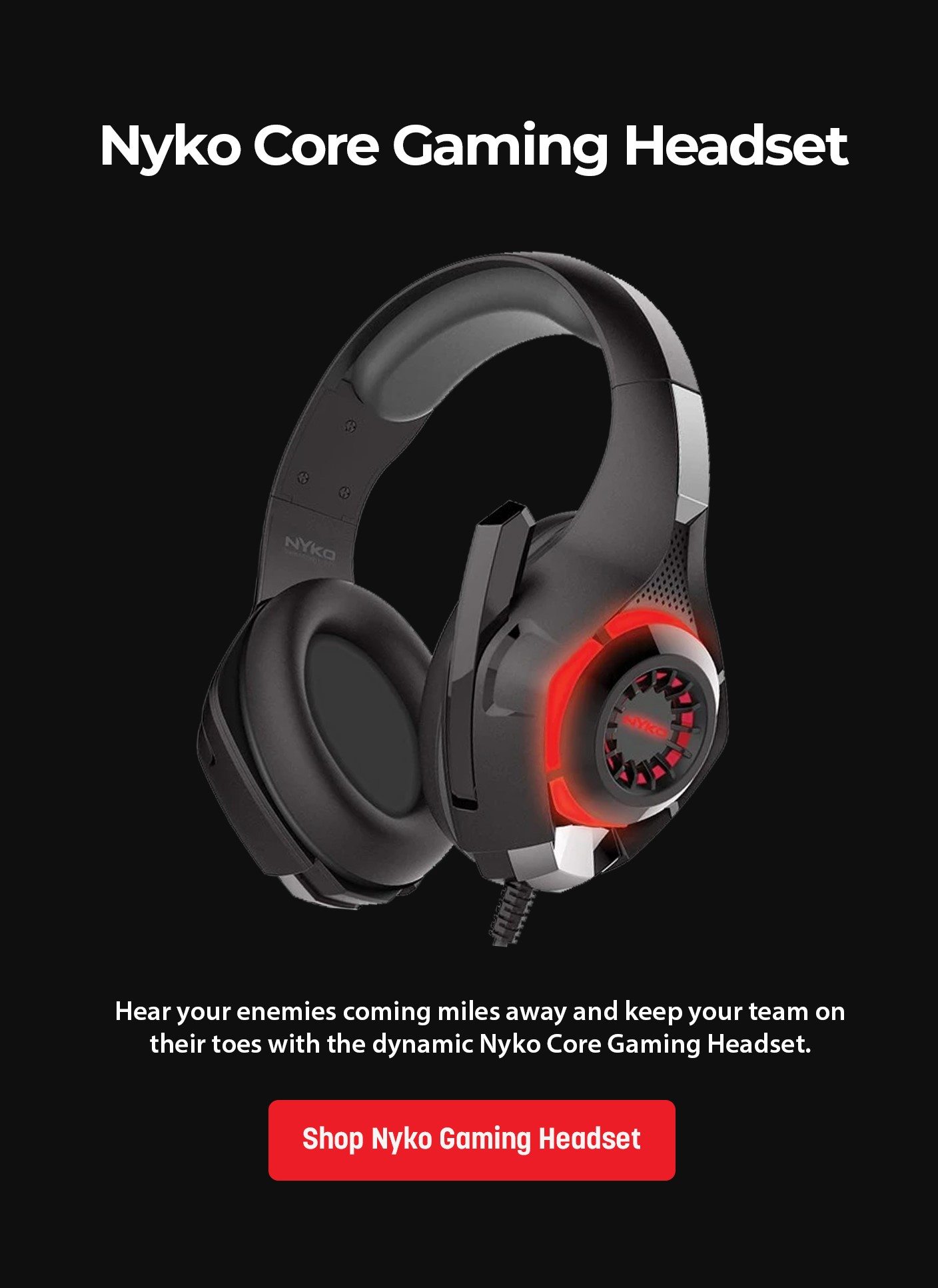 Nyko Core Wired Universal Over-Ear Gaming Headset