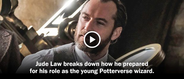 Jude Law breaks down how he prepared for his role as the young Potterverse wizard.