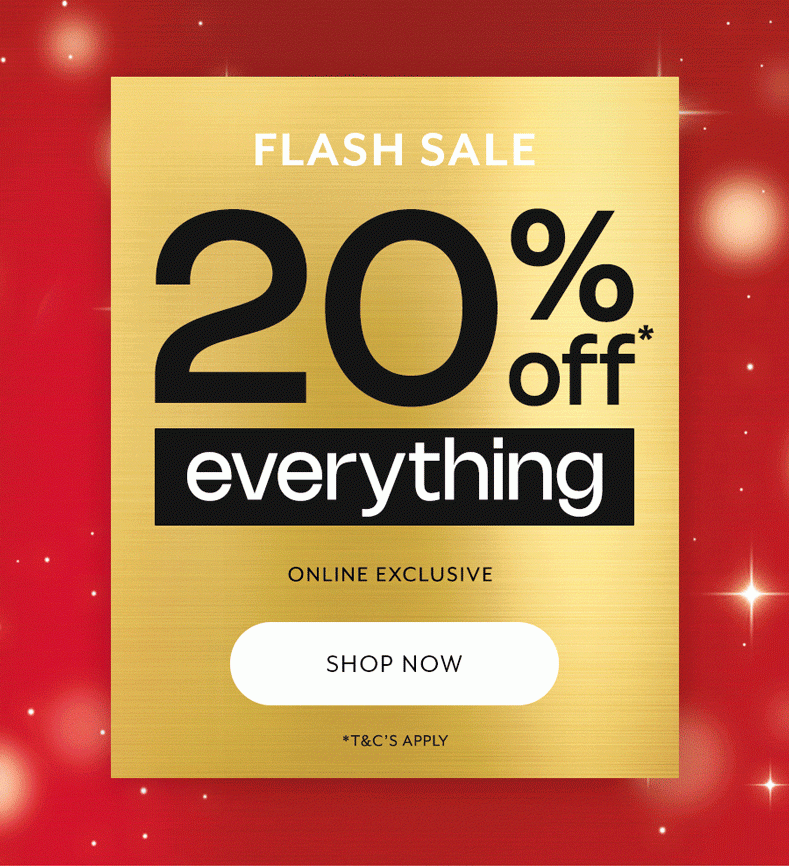 20% off everything 