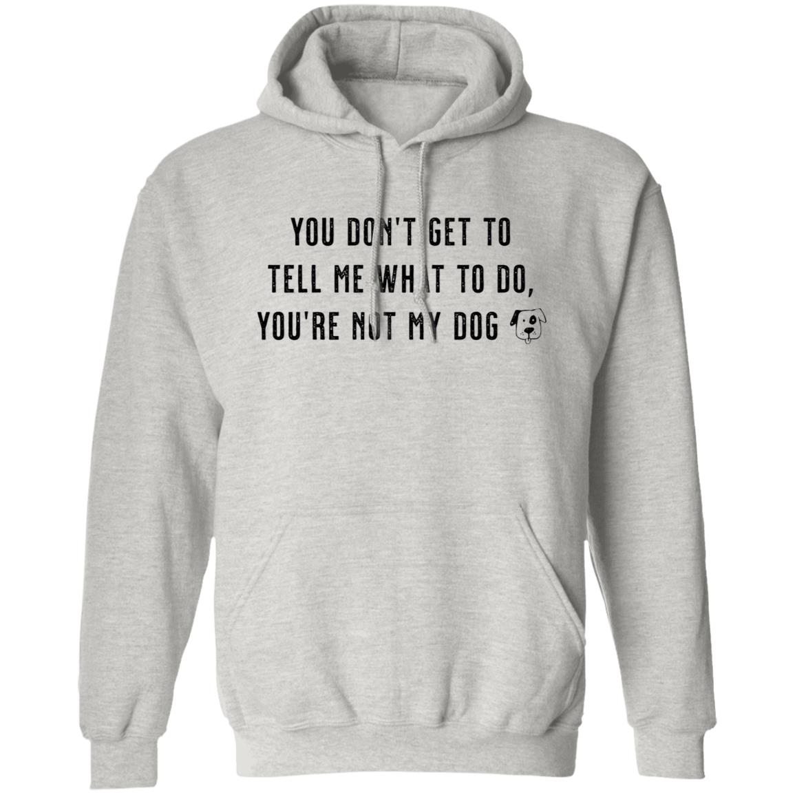 You Don’t Get To Tell Me What To Do Grey Pullover Hoodie