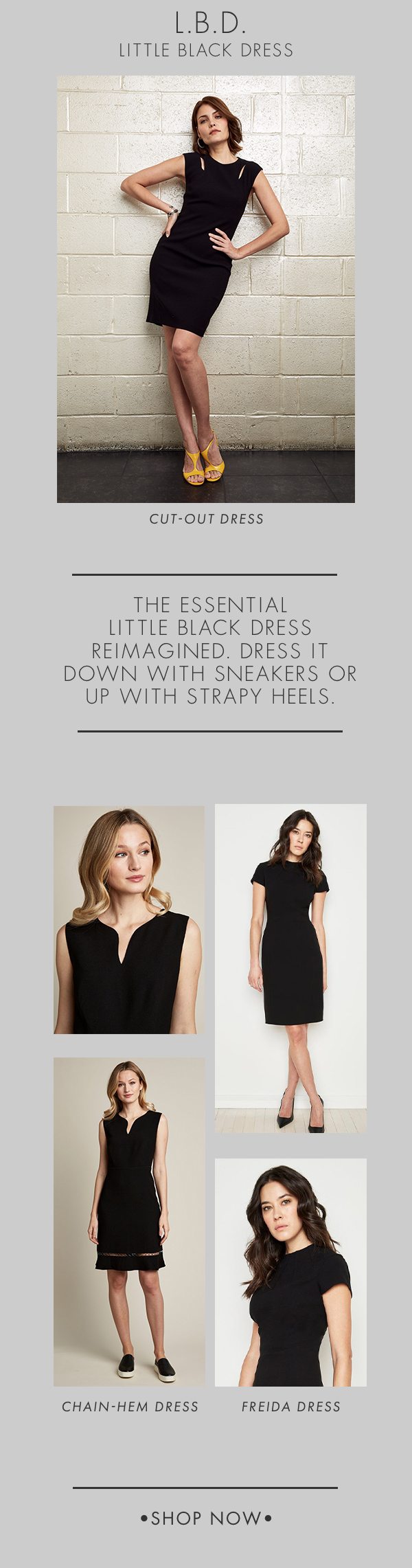 Little Black Dress - Dress It Down With Sneakers or Up with Strapy Heels 