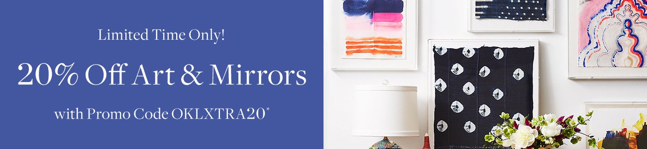 20% off art & mirrors