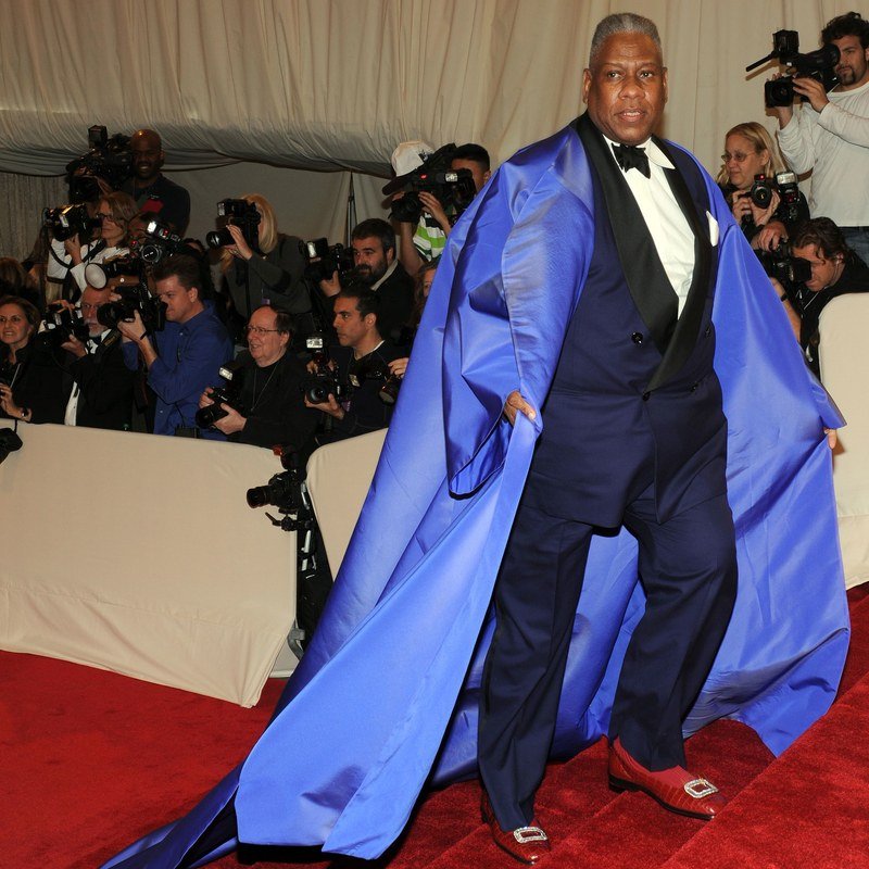 André Leon Talley Met Gala Red Carpet