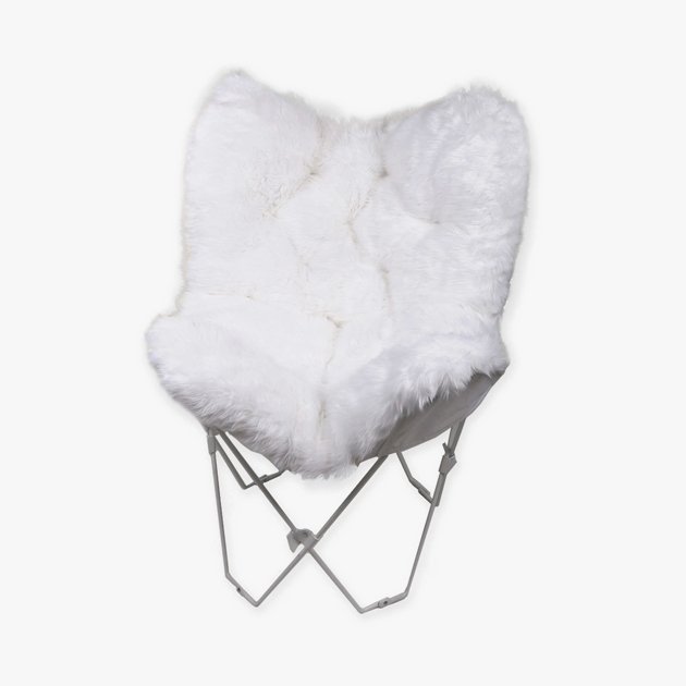 Faux Fur Butterfly Chair