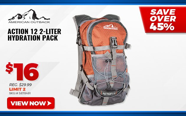 American Outback Action 12 2-Liter Hydration Pack