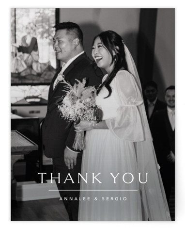 Rhythmic Flat Wedding Thank You Cards by Jennifer Postorino | Minted