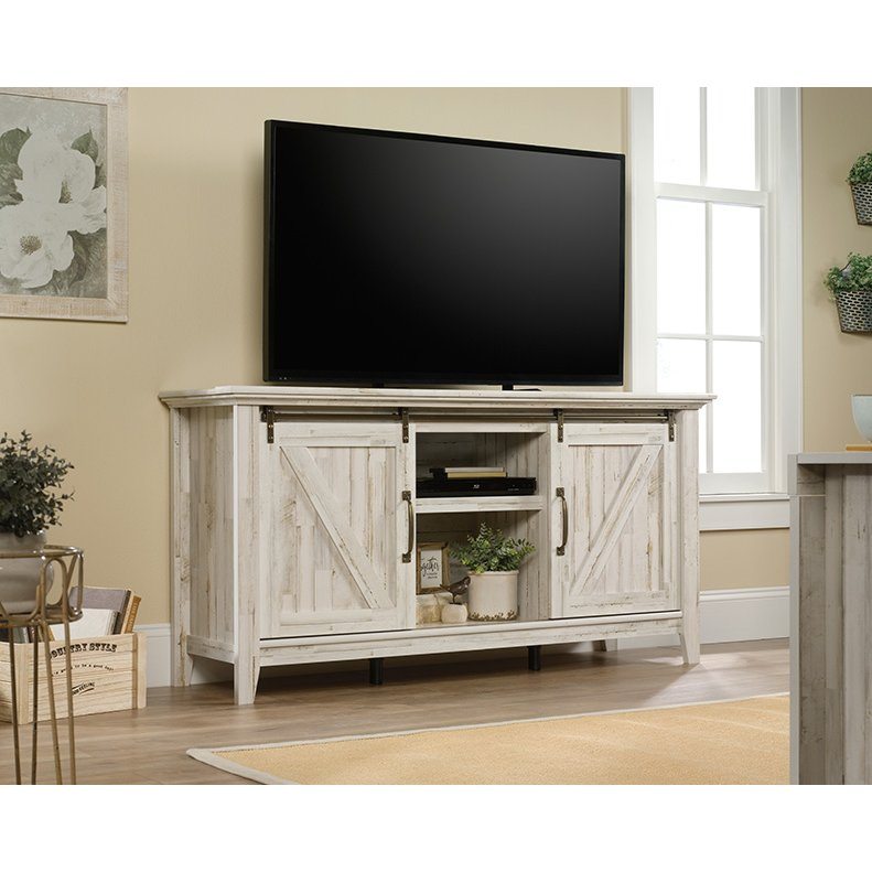 White 66 Inch TV Stand - Dakota Pass