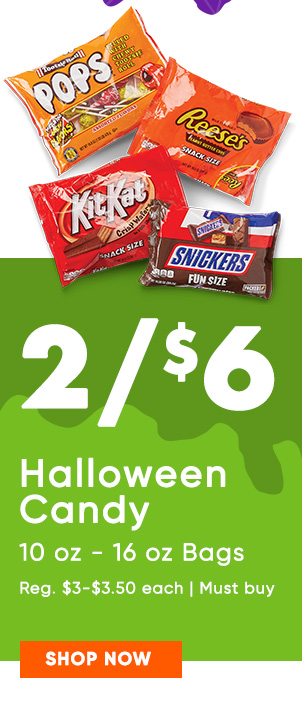2/$6 Halloween Candy