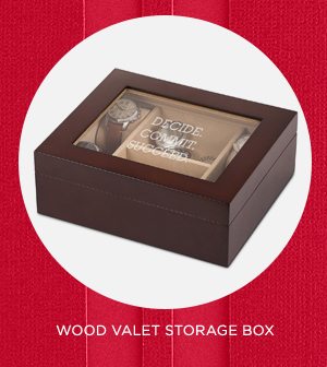 Wood Valet Storage Box