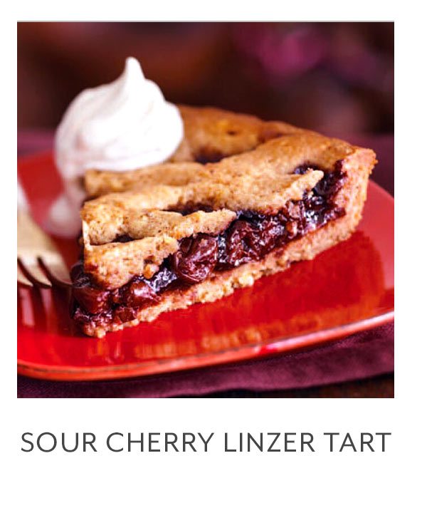 Sour Cherry Linzer Tart