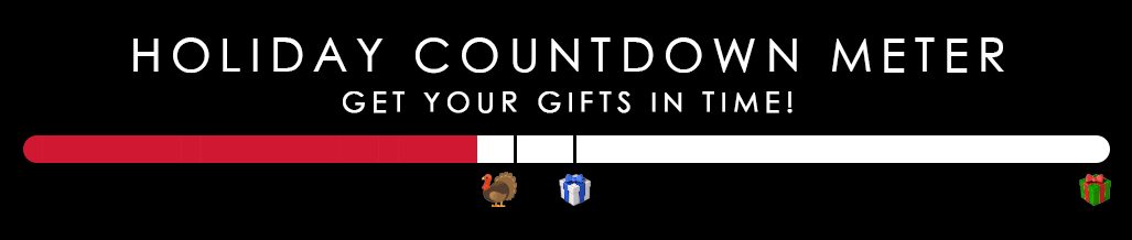 Holiday countdown meter - Get your gifts in time!