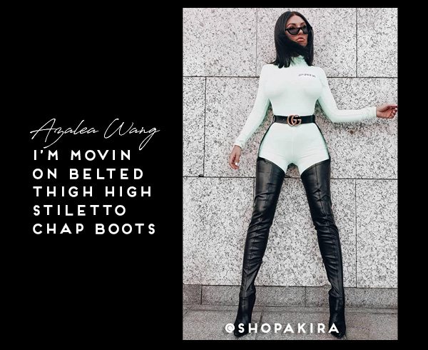 azalea wang im movin on belted thigh high stiletto chap boot