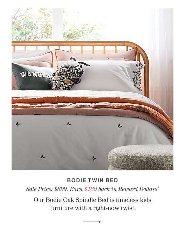 Bodie Oak Spindle Kids Twin Bed
