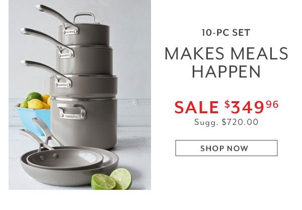 GreenPan Pure Ceramic + Magneto 10-Piece Set