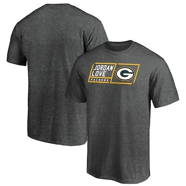 Jordan Love Green Bay Packers Fanatics Branded Draft Badge T-Shirt - Heather Gray