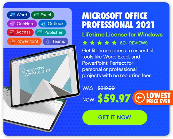 Microsoft Office Professional 2021 for Windows: Lifetime License