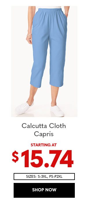 Calcutta Cloth Capris $15.74