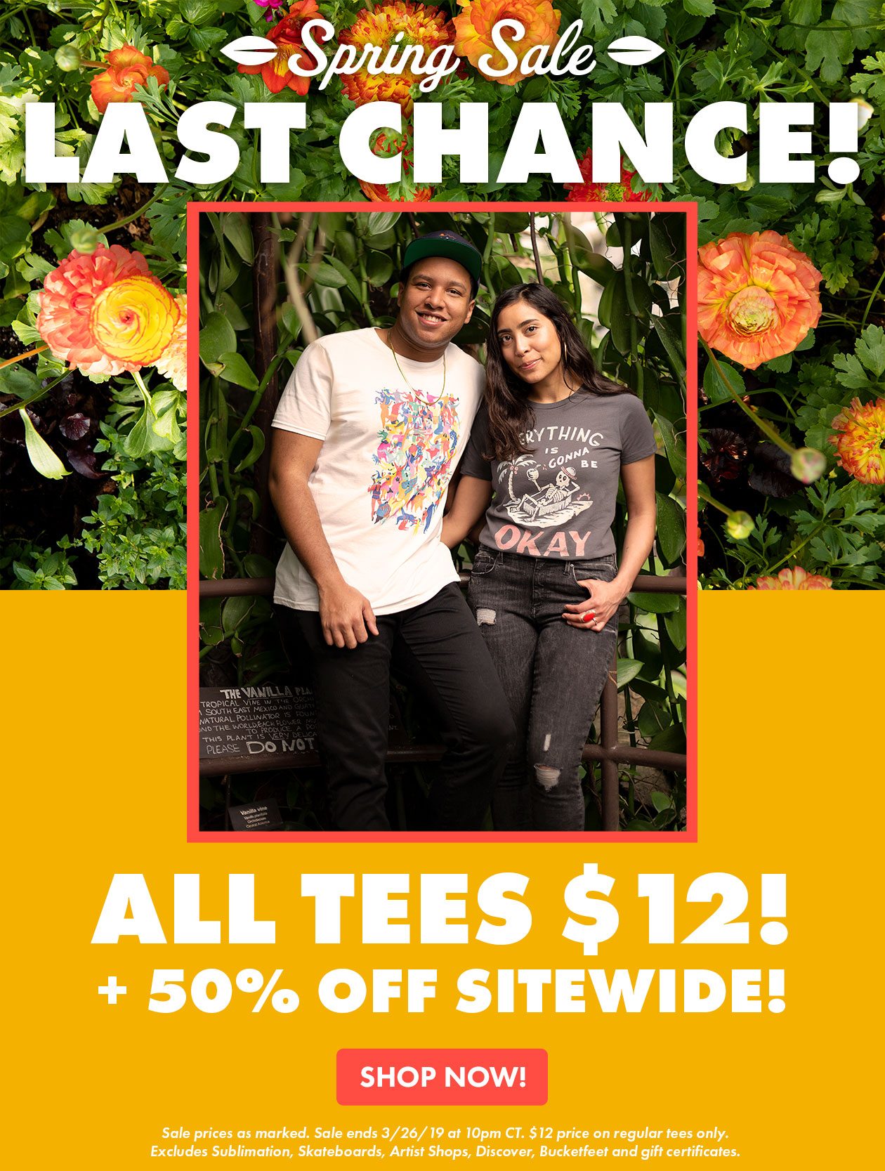 Last Chance for the Spring Sale!