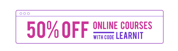 50% Off Online Courses | With Code LearnIT