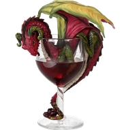 Red Wine Dragon Statue