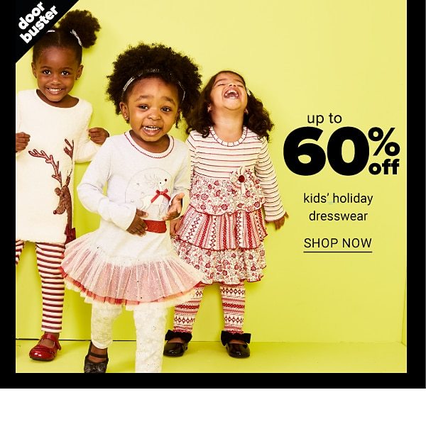 Up to 60% off Kids' Holiday Dresswear - Shop Now