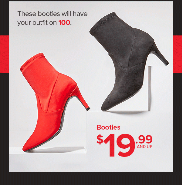 Shop Booties $19.99 and Up