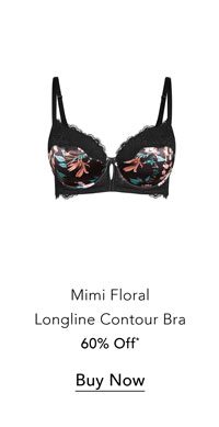 Shop the Mimi Floral Longline Contour Bra