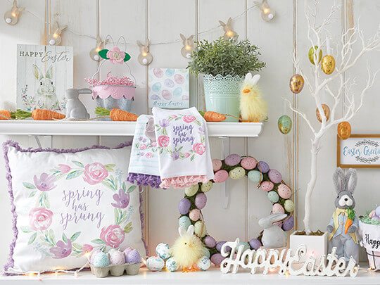 Image of Easter Decor, Entertaining, Textiles and Ribbon.